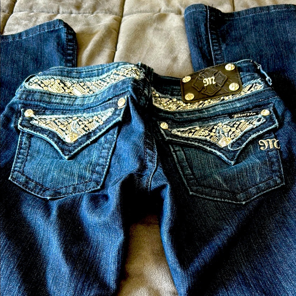 Bling Miss Me Boot Cut Jeans 26